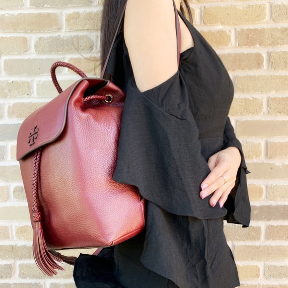 Tory Burch Large Backpack with Tassel - Picture 3 of 8